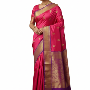 Pink Paithani Saree (Silk)