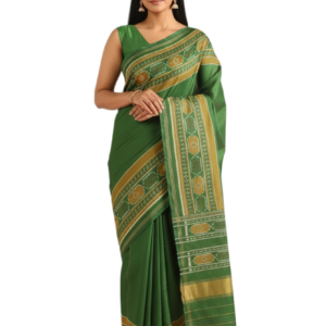Green Pure Silk Patola Saree