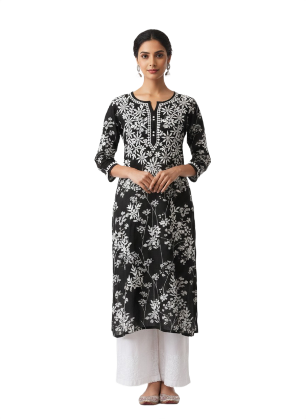 Mulmul Printed Straight Kurta