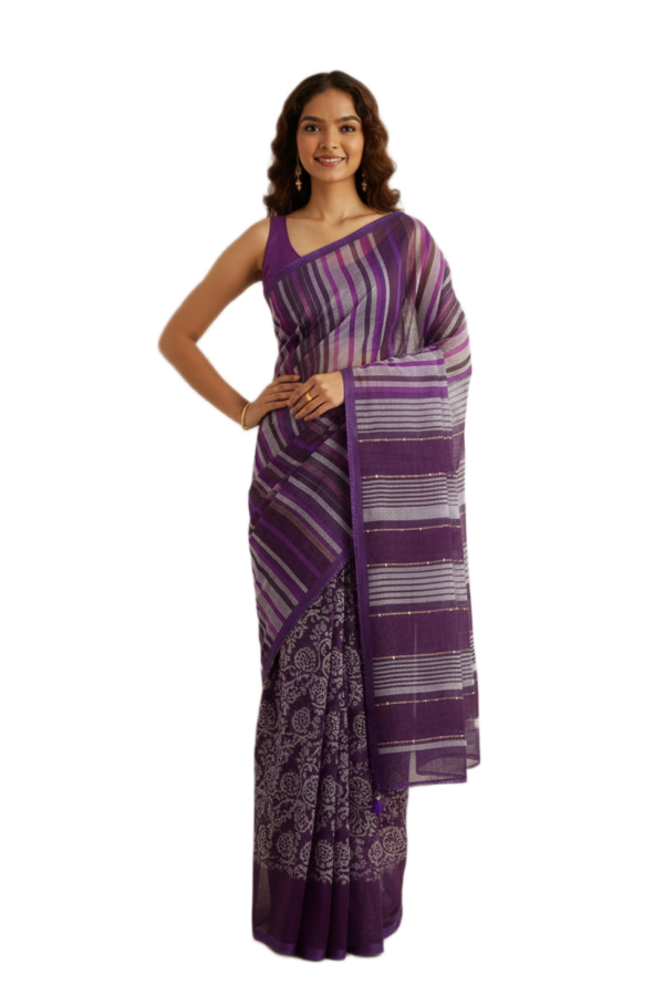 Printed Kota Cotton Saree
