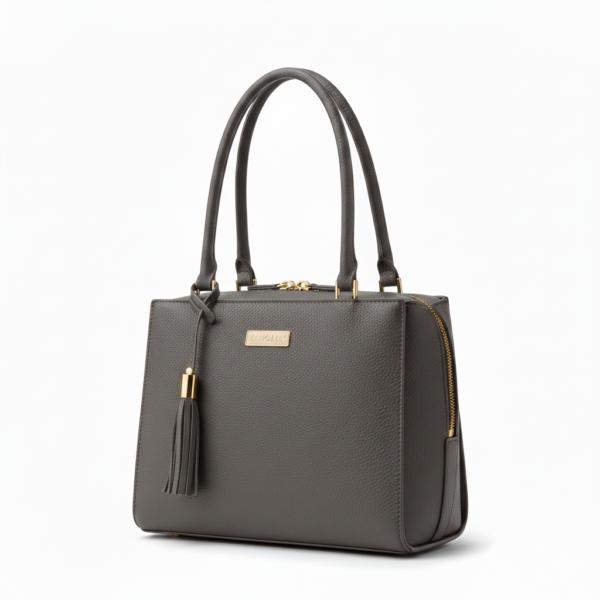 Elegance Women's Grey Shoulder Bag