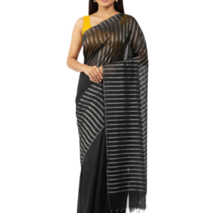 Black Cotton Saree