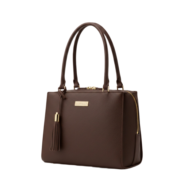 Elegance Women's Brown Shoulder Bag