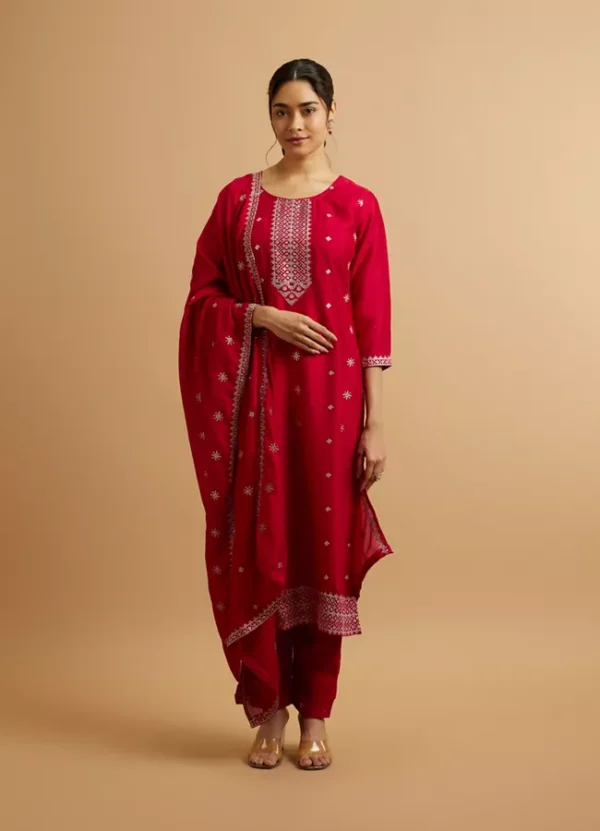Fiery Red Festive Fusion Ensemble